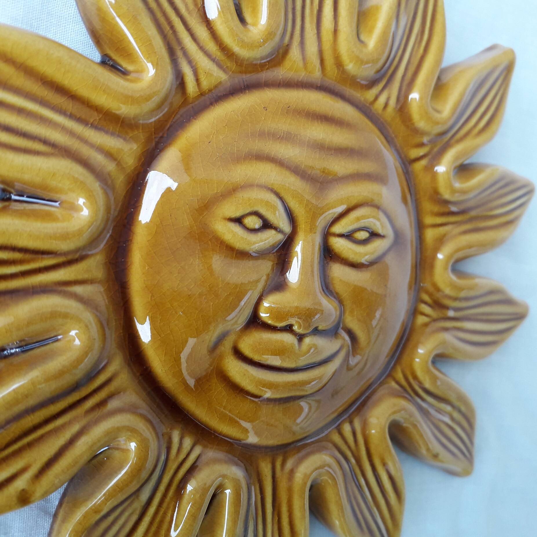 Ceramic wall sun