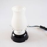 Ceramic and opaline lamp