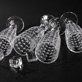 Ensemble de quatre verres à champagne ou à prosecco vintage / Italie / Années 2000