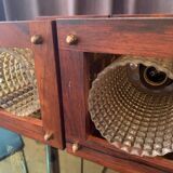 A pair of ceiling lamps designed by Erik Höglund, Kosta Boda, Sweden, 1960s