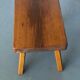 Varnished solid wood bench
