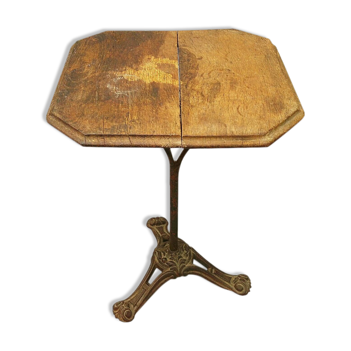 Bistro table foot vintage cast iron