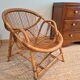 Vintage rattan & bamboo armchair from the 60s