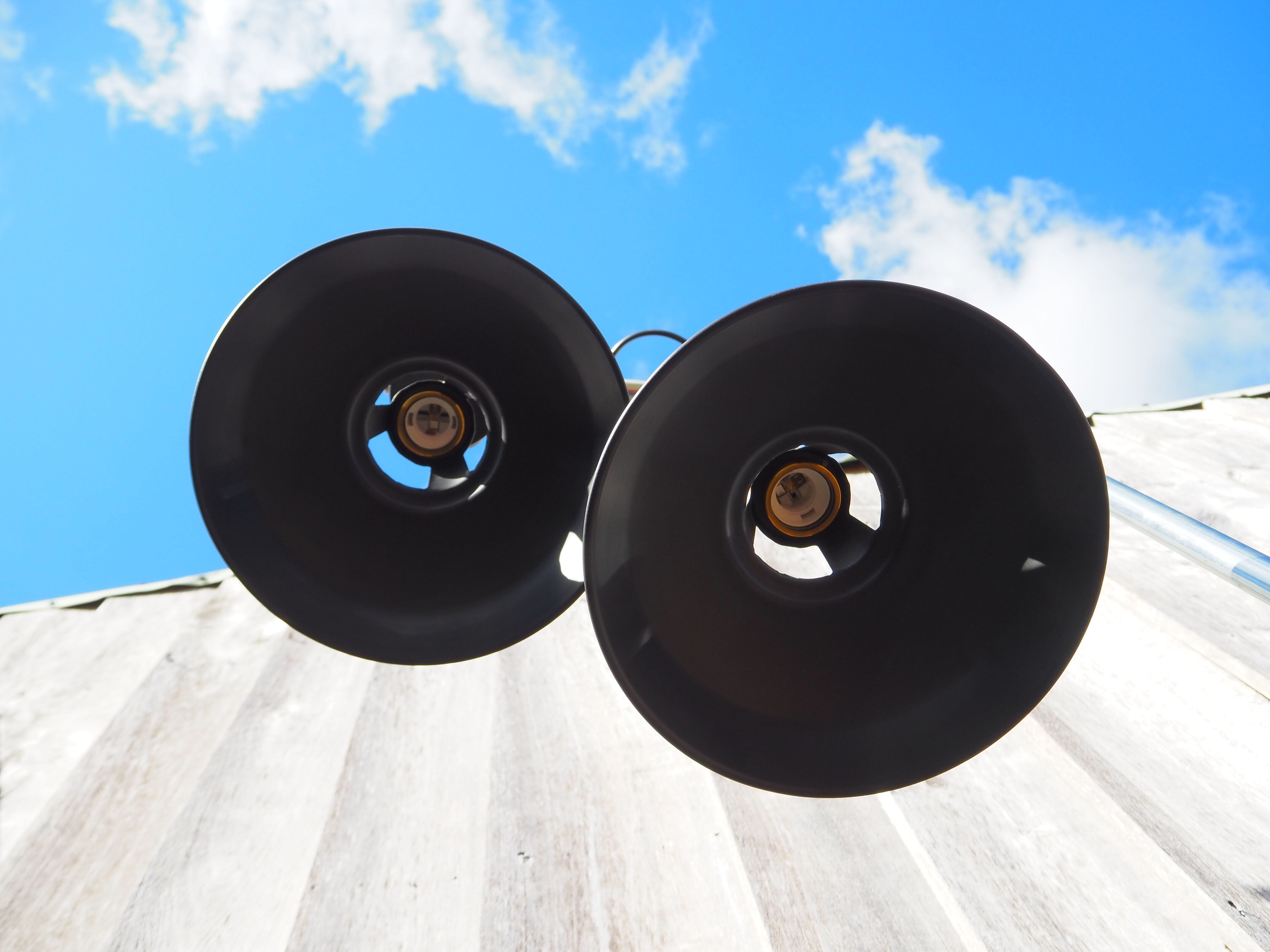 Pair of contemporary hanging Industrial style light