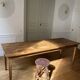 Farm table for 10/12 people.