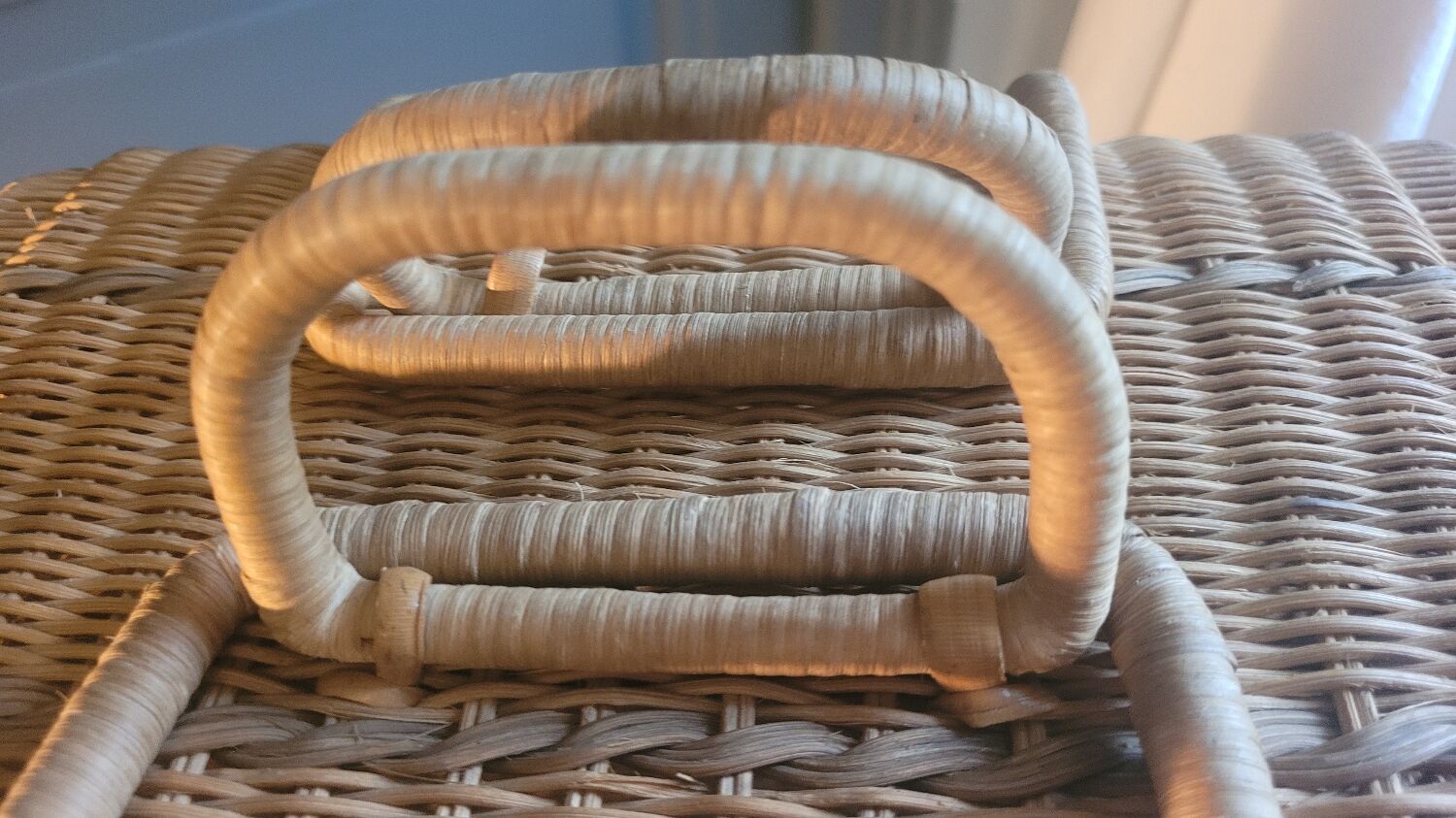 Rattan suitcase 70's