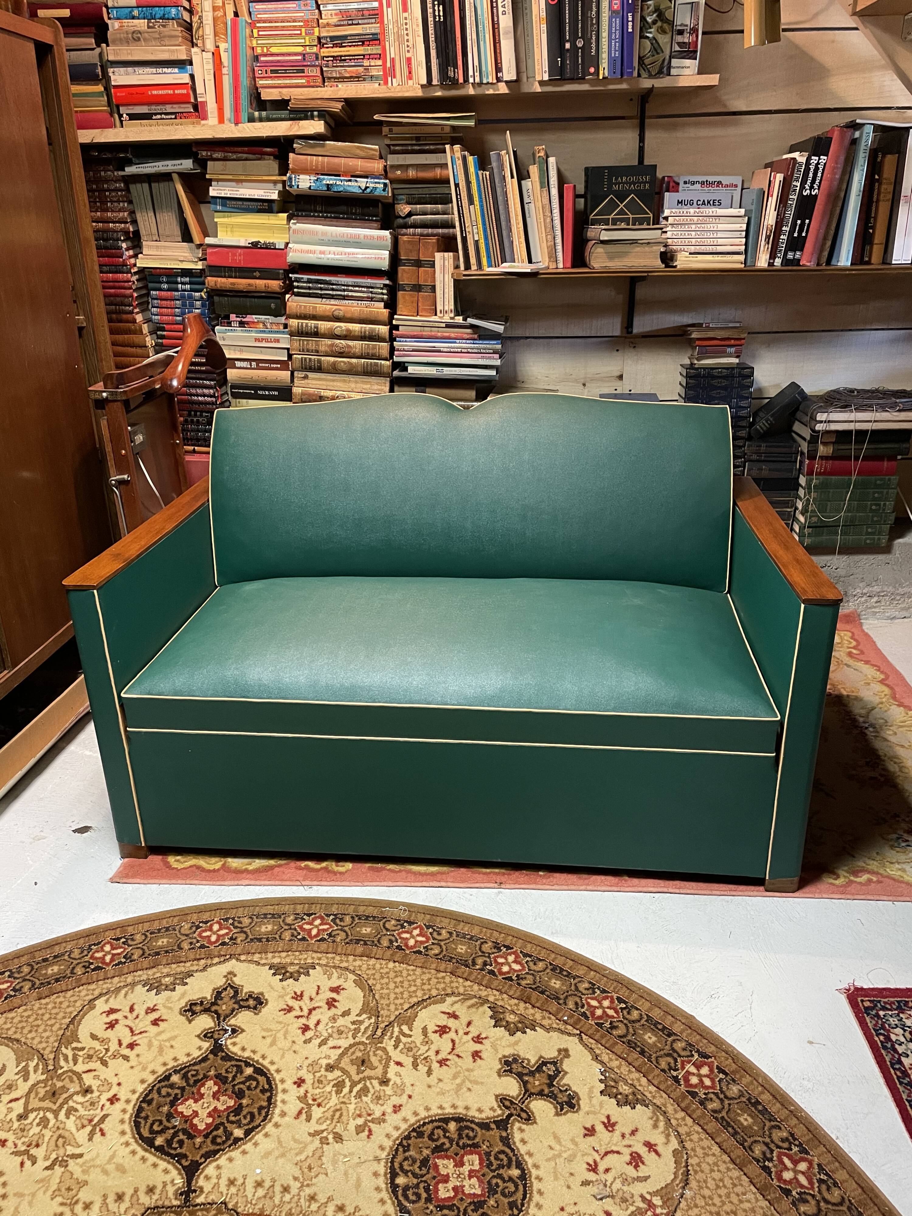 Vintage mustache club sofa year 50