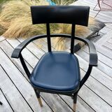 Upholstered THONET CZECH armchairs / THONET GEBR