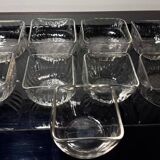 9 coupelles Daum Venetian Ribs