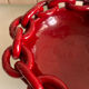 Vallauris ceramic cup with chain decoration