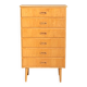 Six-Drawer Birch Chest, Scandinavia, 1950s/60s