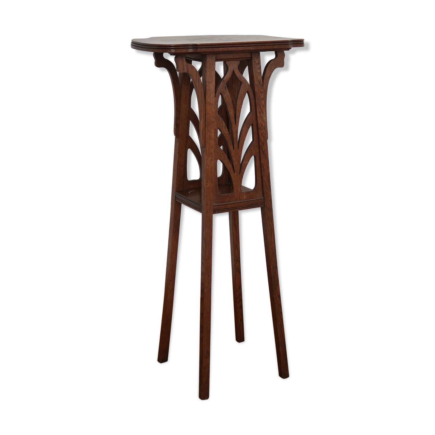 Art Deco wooden plant holder