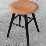 Scandinavian vintage minimalist stool Ilmari Tapiovaara, for Nesto 1960