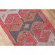 1970s Turkish Oushak Handmade Wool Cotton Pink Area Rug 103x335