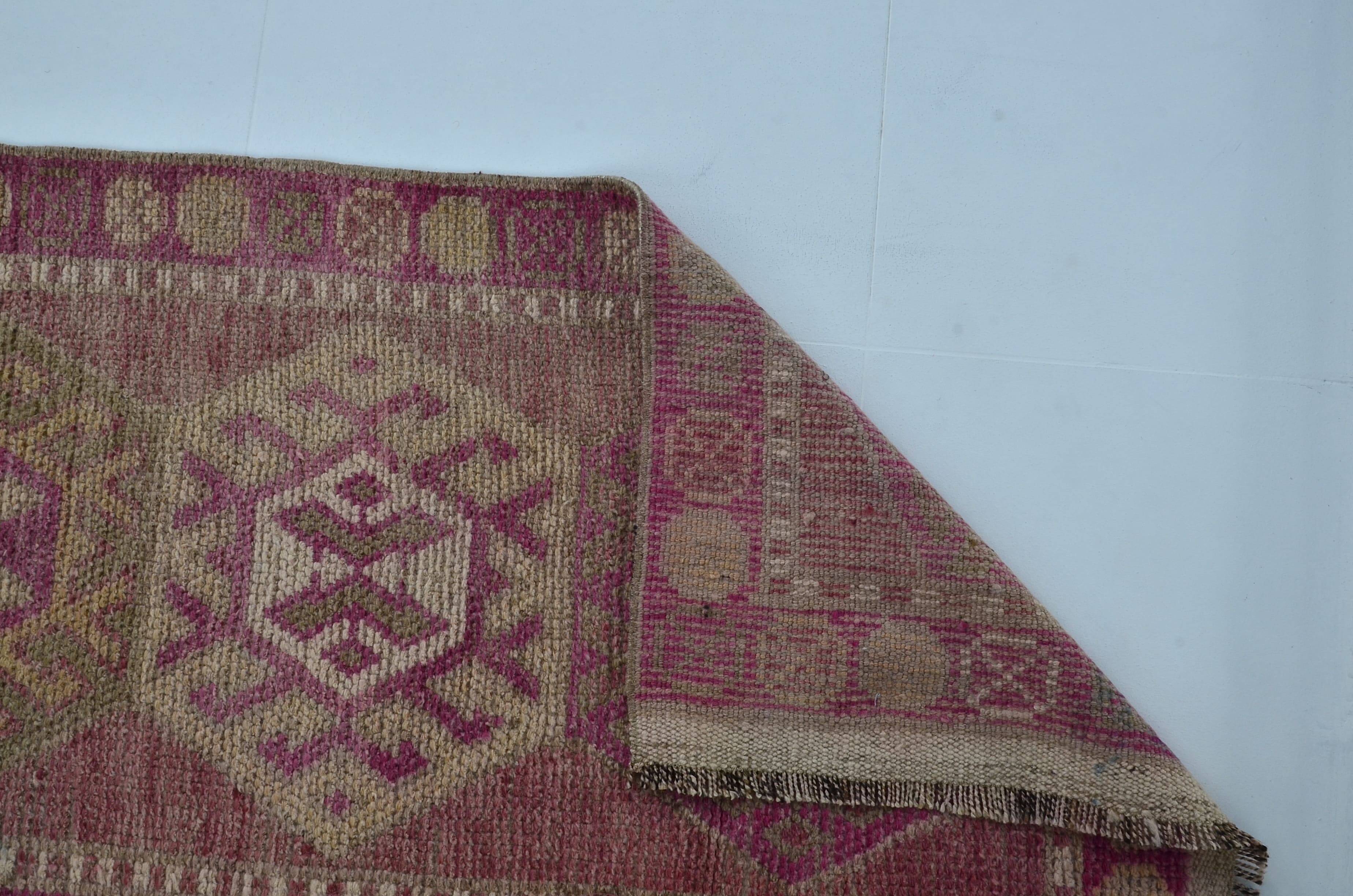 Tapis de couloir géométrique turc Oushak Sku 2178