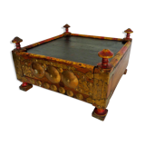 Table coffre peinture polychrome Inde
