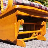 Rocking chair in pine, 1970s