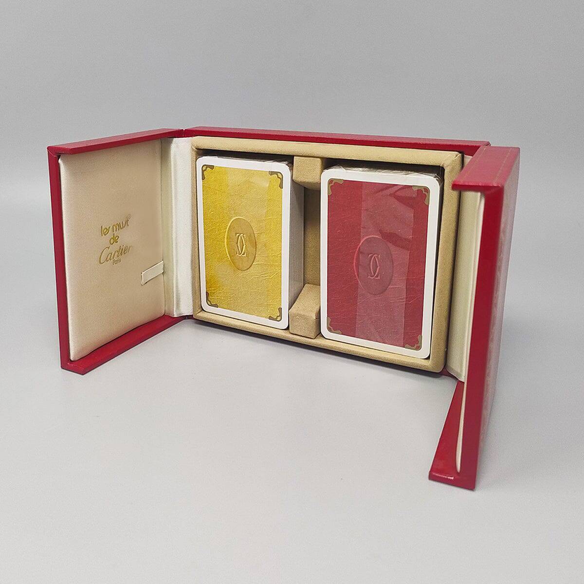 1970s Cartier playing cards box — French luxury vintage collectible