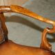 Fauteuil Bergère Antique Thomas Chippendale sculpté Claw & Ball cuir