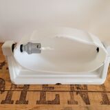 Porcelain and opaline wall lamp