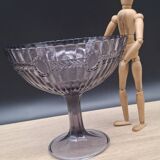 Large purple glass fruit bowl Manage