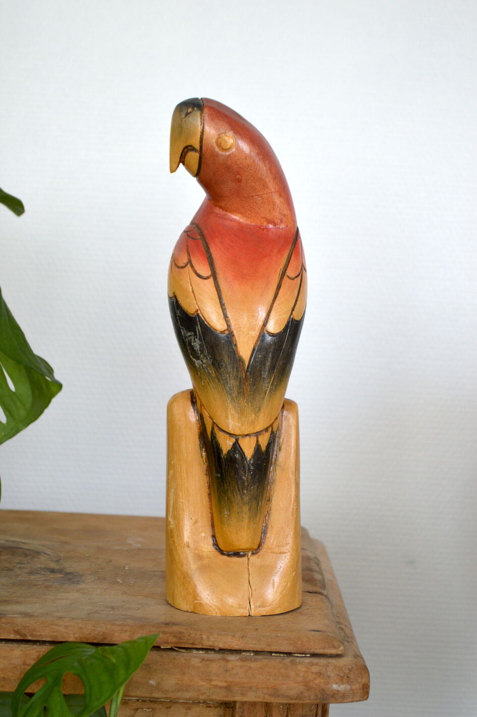 Wooden parrot