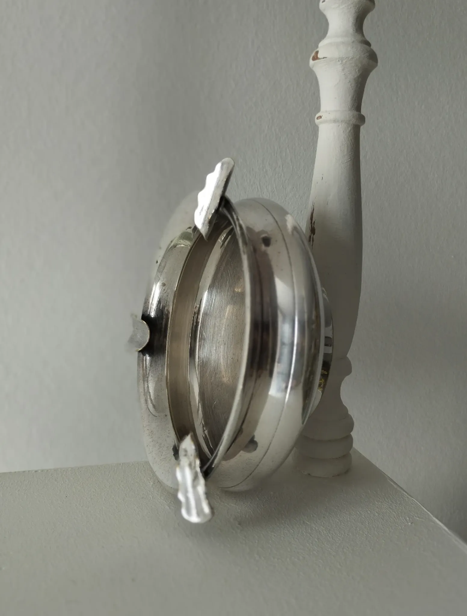 Small antique silver-plated metal ashtray English E.P.N.S.