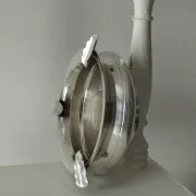 Small antique silver-plated metal ashtray English E.P.N.S.