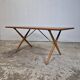 Hans Wegner, AT-303 Sawbuck vintage 1950s Danish dining table