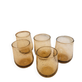 Verres / gobelets à eau en verre bullé