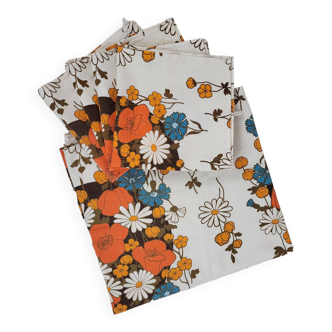 Nappe et serviettes de table Flowers Vintage