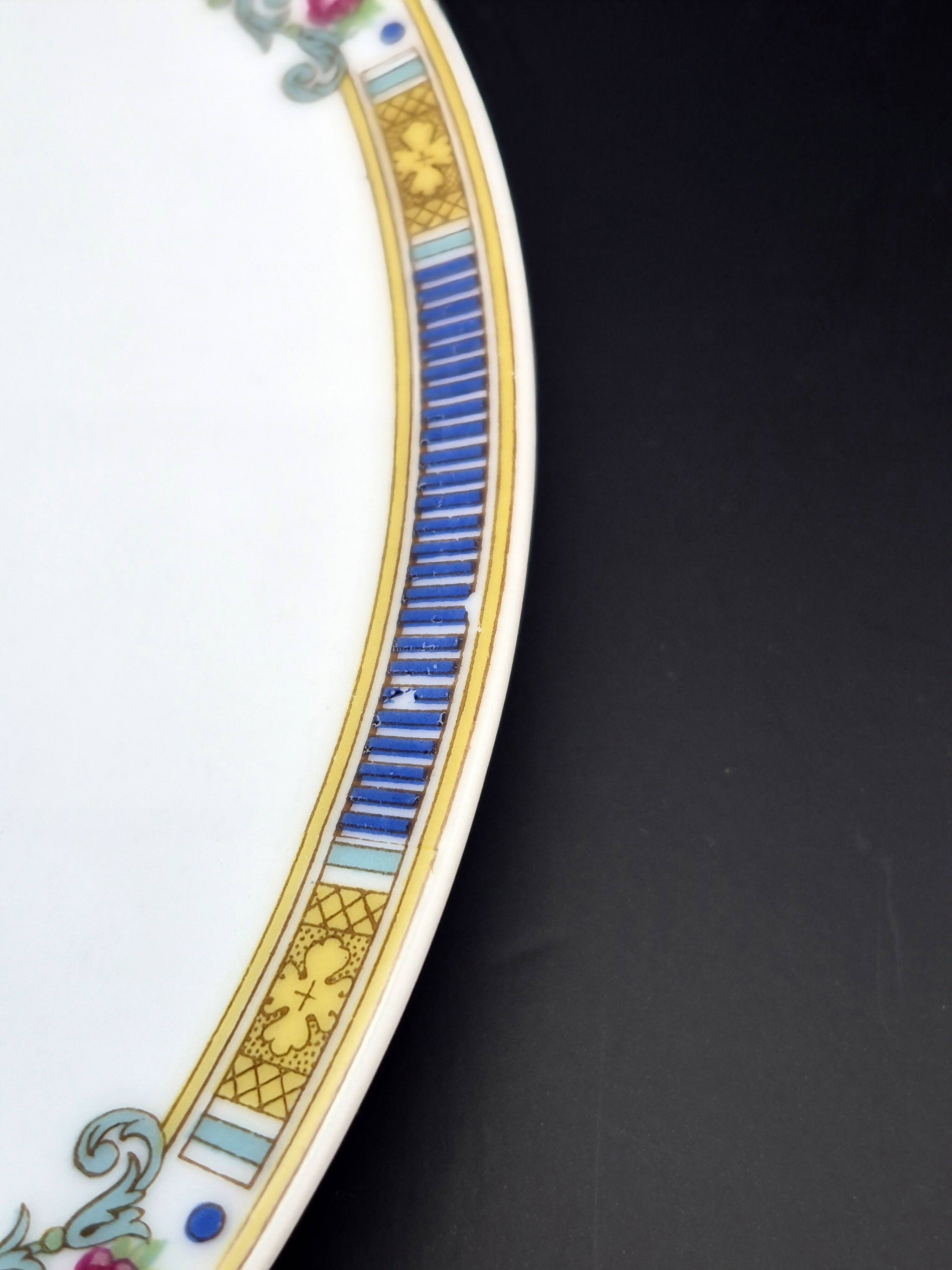 Set of 6 flat plates Bernardaud Limoges – Art Deco – A713