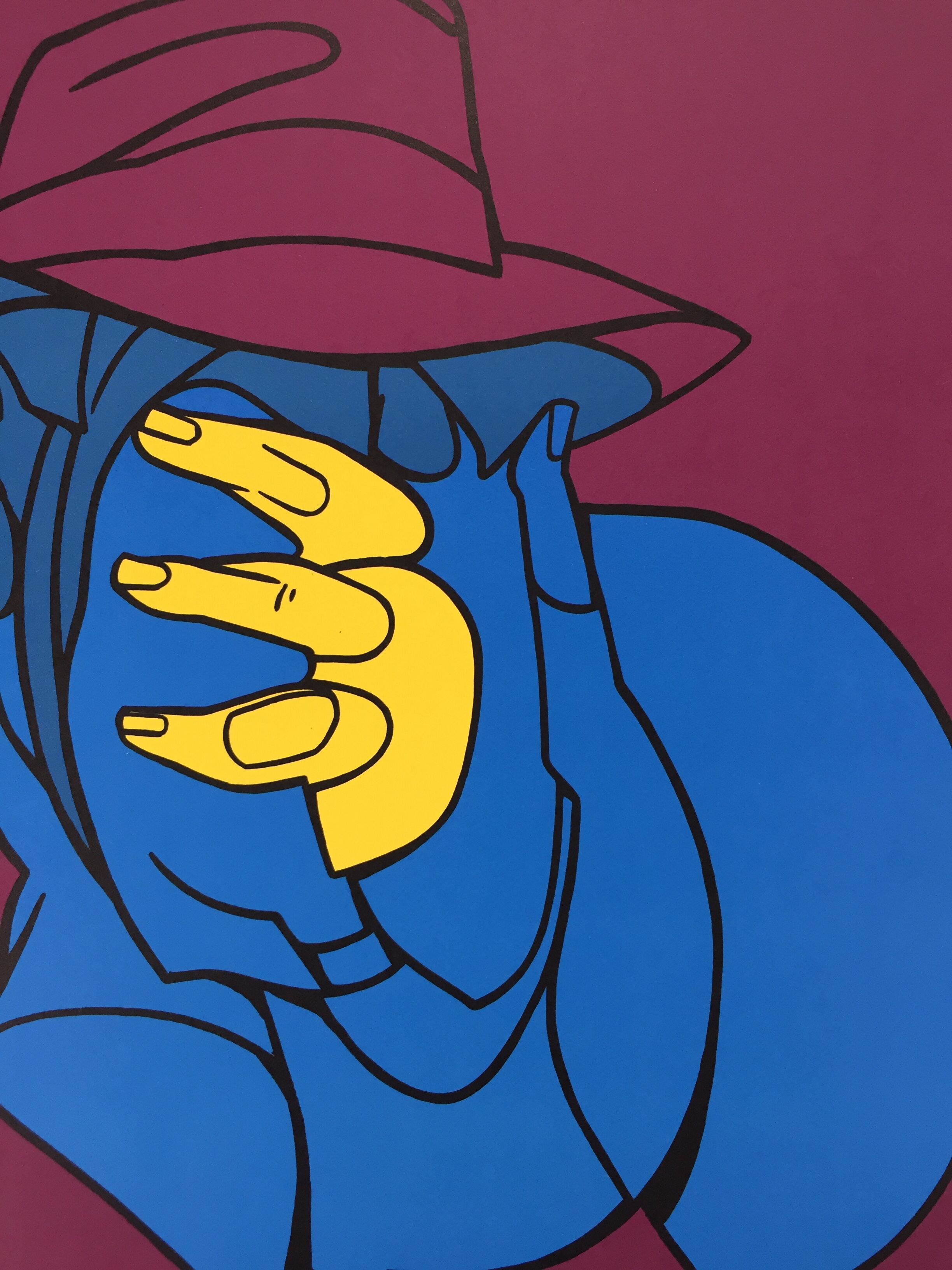 Poster exhibition ADAMI in Caen (1980).