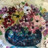 Miniature flower paintings