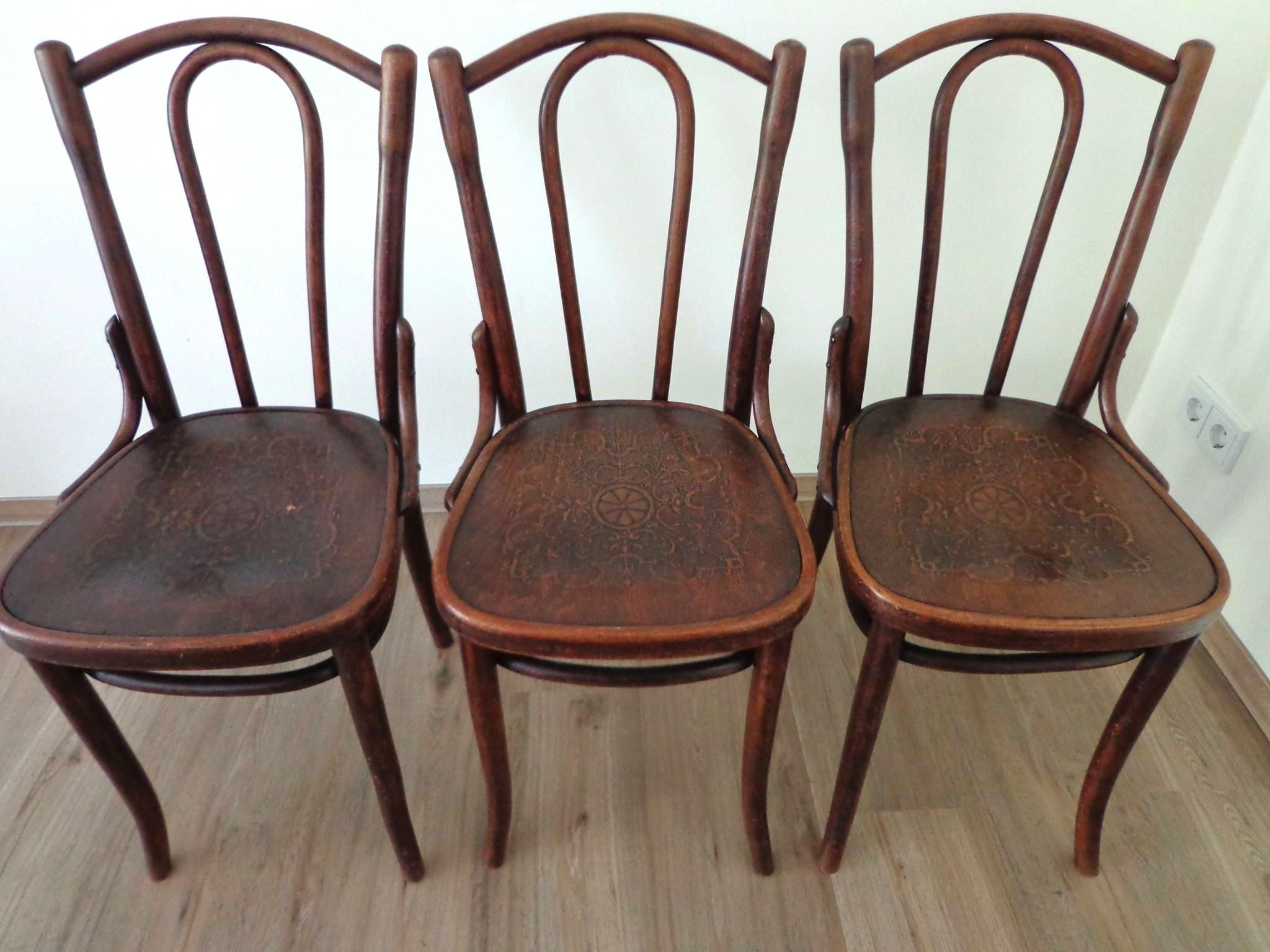 Dining Chairs from Thonet No. 23, 1930s,