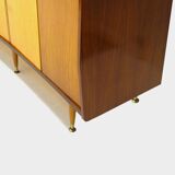 Armoire vintage à 4 portes, design moderne du milieu du siècle, en érable et teck, années 1950