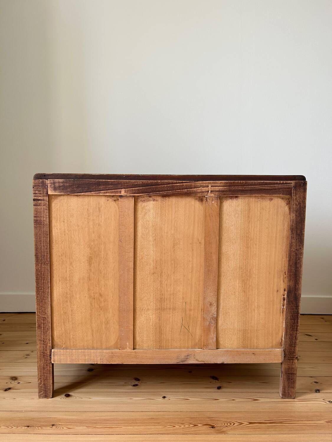 Commode vintage en chêne brut (rénovée)