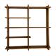 Vintage Wall shelf rack Pine wood 70s design