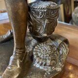 'The Ceramist Bernard Palissy' By Vittoz Bronzier, Bronze Sculpture