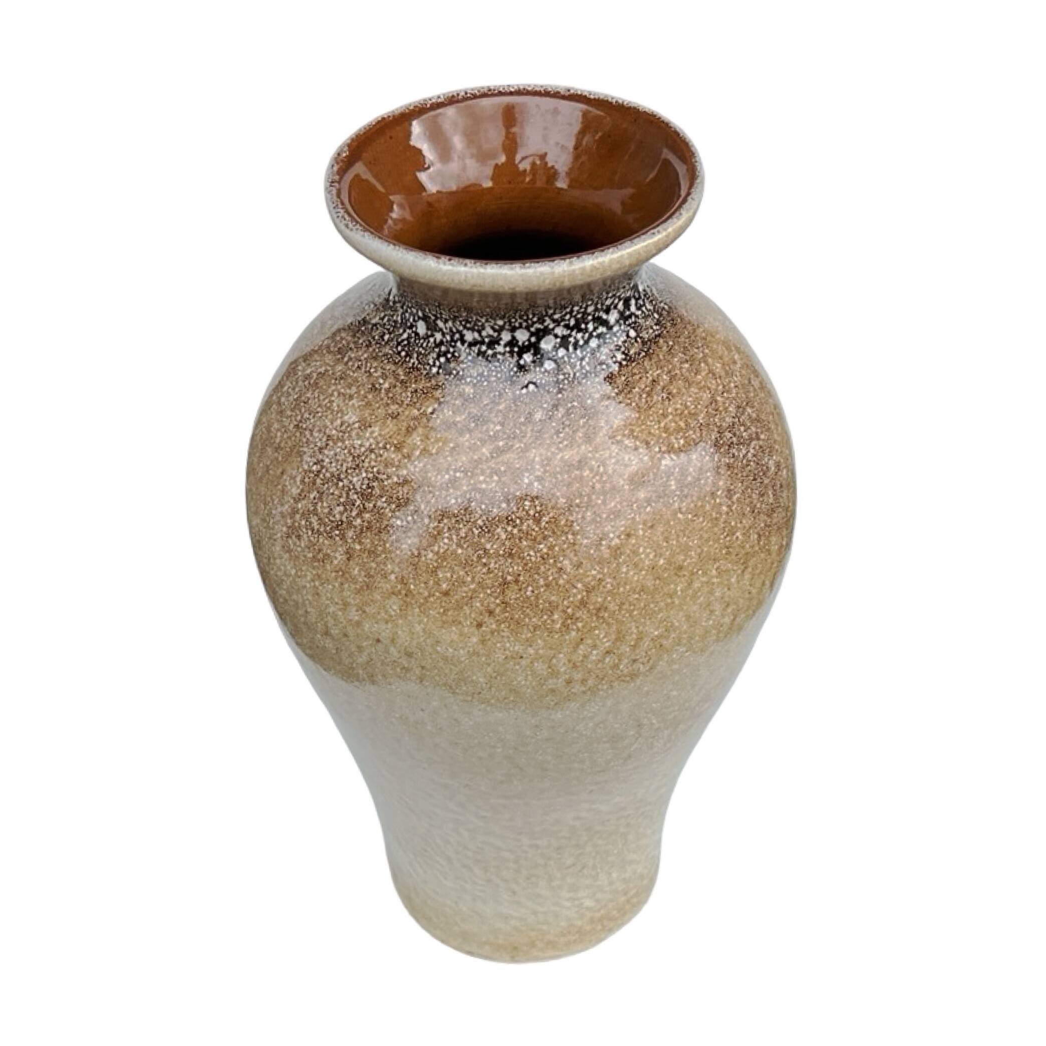 Vase vintage en céramique – émail réactif, Allemagne, années 1960/1970.