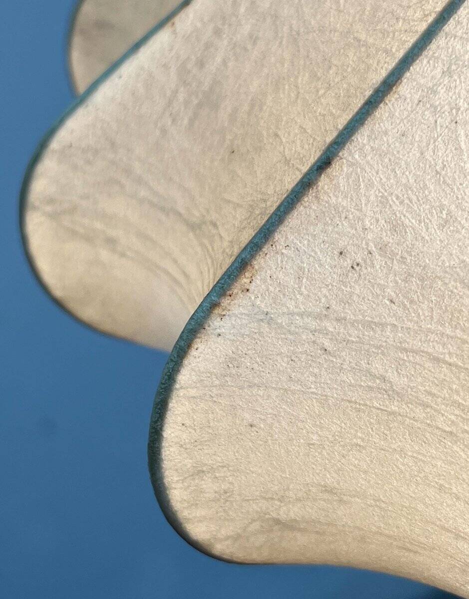 Modern mid-century Cocoon pendant lamp by Friedel Wauer for Goldkant Leuchten, 1960s.