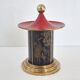 VINTAGE 1950 CIGARETTE DISPENSER PAGODA METAL & BRASS CIGARETTE HOLDER