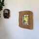 Brutalist organic mirror wood 1960s