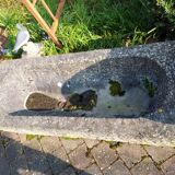 blue reconstituted stone tray