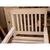 Chaise en bois blanche