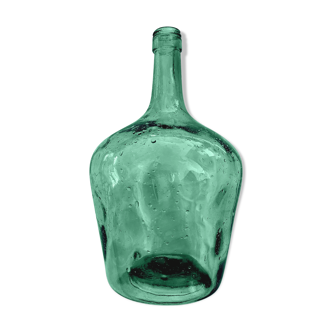 Demijohn of 3 l glass green color