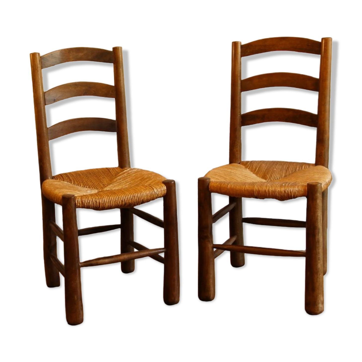 Pair of mulched chairs 50s