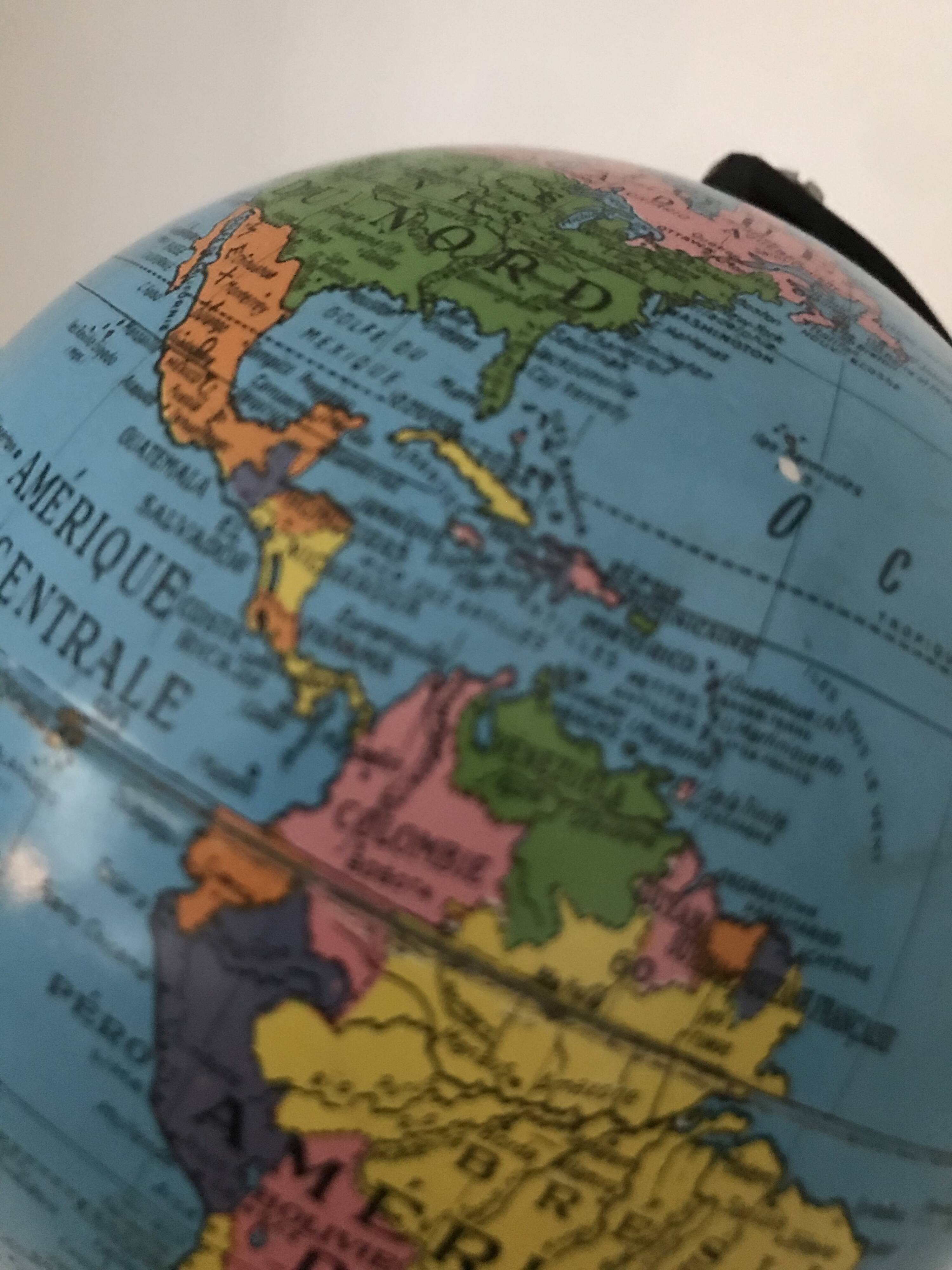 Small vintage globe 1960s