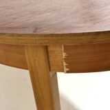 Scandinavian walnut dining table, Sweden, 1960