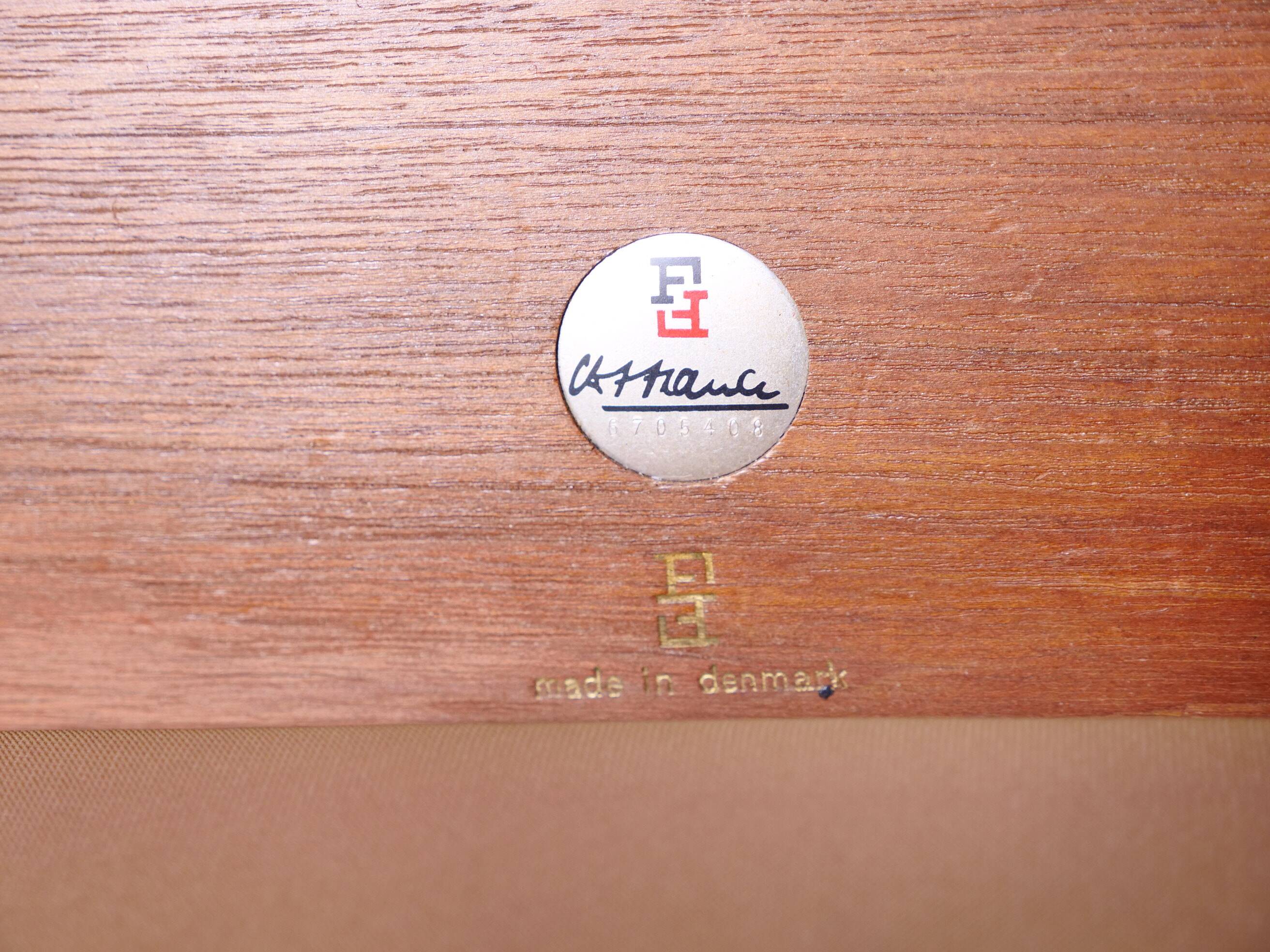 Set of 2 Senator Lounge Chairs Teak by Ole Wanscher for France & Son, 1960s